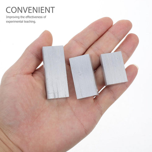 1.96X0.78X0.39 Inches Mobestech Density Experiment Kit with Aluminum and Iron Blocks for Accurate Material Density