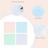 BAYTORY 200 Sheets Glitter Transparent Sticky Notes, 3 * 3 inch, Clear Soft Pastel Memo Pads for Office, School