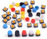 25Pcs Momentary Tact Tactile Push Button Switch 12x12x7.3mm Micro Switch 4 Pins SMD PCB with Cap for Arduino (Pack of