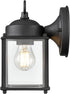 ML 210001-TBK 1-Light Lighting Outdoor Wall Sconce in Textured Black Finish