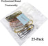 HAHIYO Extra Large Paperclips 4" (100mm), 25 Pack Sturdy Vinyl Coated in Assorted Colors