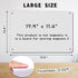 Magnetic board 17.5" x 11.4" Magnet bulletin board is suitable for displaying notes, photos,magnetic letters,suitable for walls, refrigerators, cabinets, etc by Beclumas