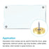 METALLIXITY Mirror Screws (25mm/0.98") 2Pcs, Decorative Brass Polished Cover Cap Nails