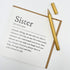 Old English Co. Sister Definition Card for Her - Sweet and Funny Sister Birthday Card - Heartfelt Sentimental Thank You