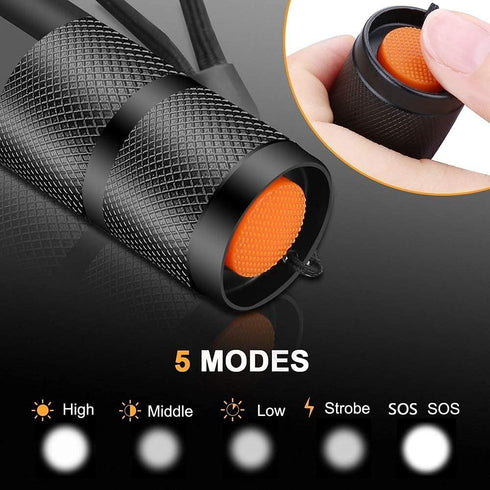 MODOAO 3-Pack Super Bright Flashlights - High Lumens LED Mini Flashlights for Camping and Emergency Use