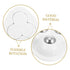 8pcs BESTYASH Heavy Duty Stainless Steel Caster Wheels with Self Adhesive Paste Ball Bearing Rollers for Small