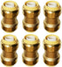 HQMPC Straight Coupling Push Fit PEX Fittings, 1/2" Push-to-Connect for Copper, CPVC, Lead-Free Brass