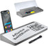 Glass Dry Erase Whiteboard Desktop Pad, 4 Markers & 1 Eraser, Desk Computer Buddy for Home Office & Studying