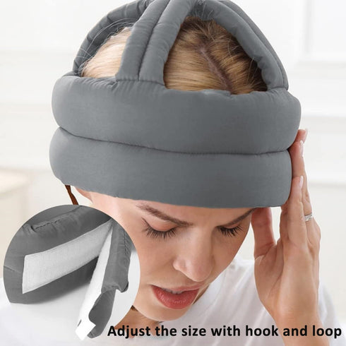 Zuaklpton Elderly Protective Helmet, Thick Soft Special Needs Safety Helmet Adjustable Breathable Seniors Fall