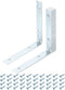 uxcell 10 Set L Corner Bracket Corner Brace Metal Joint Right Angle