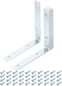 uxcell 10 Set L Corner Bracket Corner Brace Metal Joint Right Angle