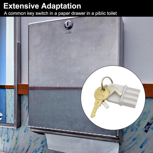 AYWFEY Set, 12 74 770301 74, Toilet Paper Towel Dispenser Key Pcs Universal Paper Towel Dispenser Keys, Cat Keys, Key