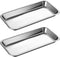 NUOMI Medical Surgical Tray, Stainless Steel Instrument Trays Organizer, 2 Pack Dental Procedure Tray