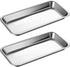 NUOMI Medical Surgical Tray, Stainless Steel Instrument Trays Organizer, 2 Pack Dental Procedure Tray