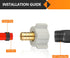 20-Pack PEX Fittings, 1/2" PEX x 1/2" Female NPT Swivel Adapter, Brass Crimp Fitting for PEX Pipes, ASTM F1807
