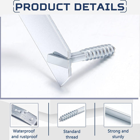 Lanties 103 Set 100 3 Pcs T-Screw Wrench Include T-Head Screw and Security Hardened Security Picture Hanger Wrenches