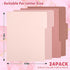Whaline 24 Pack Dusty Pink File Folders, Letter Size, 4 Colors Gradient Pink with 1/3 Cut Tab