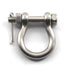 M8 Bow Shackle Anchor Shackle Stainless Steel 304 D Ring Shackle with Cotter Pin for Cars, Trucks,Material Handling,Rigging Accessories (Pack of 4)
