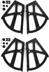 4Pcs Set Shoes Cabinet, Shoes Turing Rack, ABS Drawer Hinges Cabinet Plate Frame Replacement Fittings,Other Home