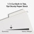 Smead FasTab Hanging File Folder, Letter Size, White, 20 per Box with 1/3-Cut Built-in Tab