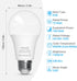 ORALUCE LED Light Bulb, A19 12W Lightbulbs, 100 Watt Equivalent, 120V 1200LM, 6500K Cool White, E26 Medium Base, Non Dimmable, Energy Efficient, UL Listed, 6 Pack by ORALUCE
