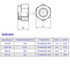 Yeebyee 5/16"-18 Locknuts,100pcs/pack (5/16"-18-100pcs) Nylon Insert Hex Lock Nuts,Carbon Steel White Zinc Plated, Hex