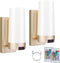 BIGMONAT Wireless Wall Sconce Light USB Rechargeable, Multi Color Changing, Dimmable Night