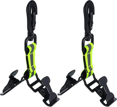 Yingzhao 2 Pieces Firefighter Glove Clip - Work Safety Glove Holder, Strap, Belt Clip for Firefighter Rescue