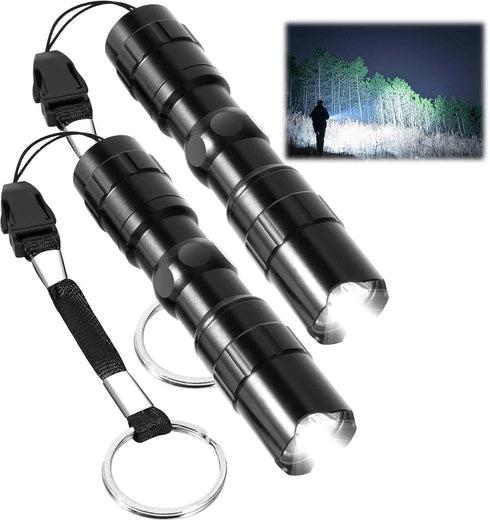 2 Pack LED Flashlights, Tactical Flashlight Mini with High Lumen, Camping Handheld