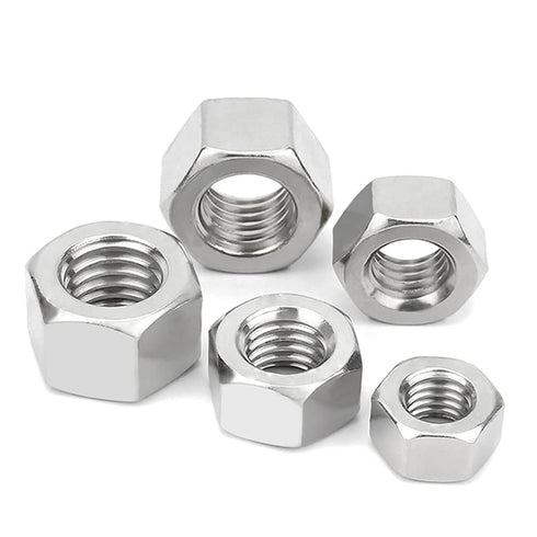 Instockbolts M4-0.7 304 (18-8) 100pcs Hex Nuts, Stainless Steel Hex Nut