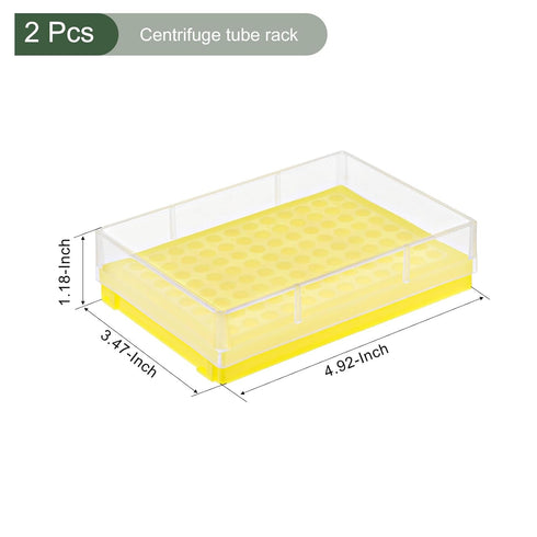 YOKIVE 2 Pcs Centrifuge Tube Rack - PP Holder for 0.2ml Centrifuge Tubes, Great for Labs and Scientific Institutes