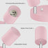 3 GU10 Bulb Light Track Lighting Fixtures Ceiling, Pink Round Directional Spotlight Fixtures, Flush Mount Ceiling