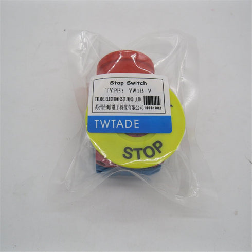 TWTADE Red Mushroom Cap 1NO 1NC DPST Emergency Stop Push Button Switch, AC 660V 10A