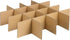 Healifty 6-Pack Cardboard Moving Box Dividers 13.18X13.18 Inch Partitions for Safe Transporting