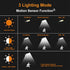 4 Pack 120 3 NUNET LED Solar Security Lights Outdoor, Motion Sensor with Remote Control, Modes Weatherproof, Dusk