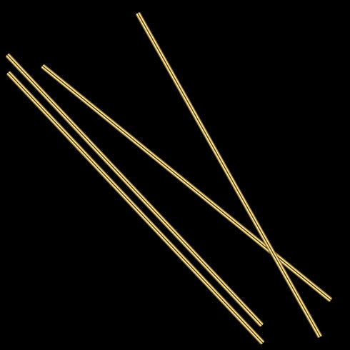 Favordrory 4PCS Brass Round Rod, 3/16 Inch Diameter, 14 Inches Length