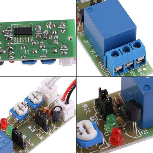 Adjustable Times Switch Module DC 5V/12V/24V Delay On/Off Timer Delay Switch Module 6 Types Optional Time Delay(DC 12V 0-15mins) by Hilitand