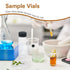 30ML (1oz) Clear Glass Vials, 30ml Borosilicate Glass Empty Vials with Caps, Black Screw Caps, Pack of 20, 27.5x84mm