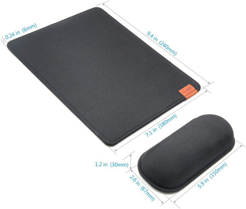 SenseAGE Detachable Ergonomic Mouse Pad 9.7 x 7.3 in - Wrist Support, Non-Slip Base for Computer & Laptop