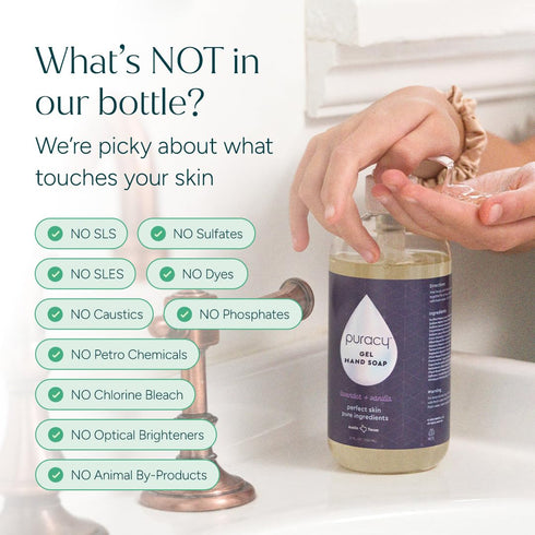(12 fl.oz, 2-Pack Puracy Organic Hand Soap, For the Professional Hand Washers We've All Become, Moisturizing Natural