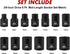 13PCS 3/8"Drive Set, 6-Point, 7mm 19mm, CASOMAN Magnetic Socket Shallow, Metric, to CR-MO