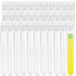 200 PCS Clear Plastic Test Tubes with Caps, 12x100mm, 8ml for Scientific Experiments, Party Supplies