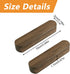 2pcs MOROBOR Self-Adhesive Furniture Pulls, Walnut Wood No-Drill Cabinet Knobs Instantly Mounted Thicken Door Handles