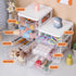 Desktop Drawer Organizer, Plastic Storage Container for Office Supplies, 3 Drawers for Stationery Art Craft Makeup