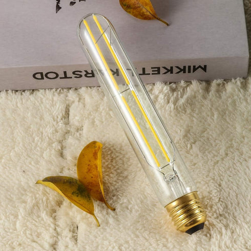 7.3 inch E26 Bulbs 60 T10 Dimmable Bulbs 4000K E26 Bulb 6W 600lm T10 Bulb T9 4 Pack. Led Watt Tubular Light Daylight