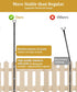Sprimden 10FT String Light Poles for Outdoor Decor, Sturdy Light Pole with Fence Brackets, Adjustable Metal Posts