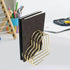 Fenteer Bookend Desk Book Storage Rack Portable Solid Multifunction Files Folder Stand Desktop File Sorter for Living