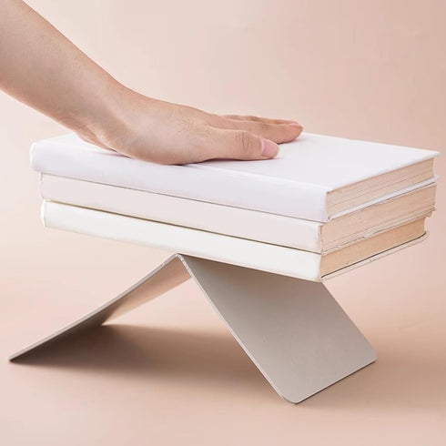 Luoyiyuan L-Shaped Bookends Book Holders Shelf Book End Book Stoppers Book Rack Desk Organisers for Books Magazines