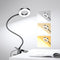 LED Desk Lamp with Clip, 3 Color Modes, 10 Brightness Levels, 360 Flexible Gooseneck Light for Home Office