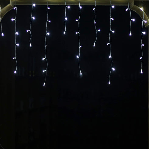 YASENN 300LED Icicle Style String Lights, 29.5FT Connectable with 8 Lighting Modes for Home Garden Decor